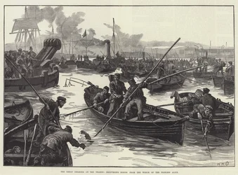 El Gran Desastre en el Támesis, recuperando Cuerpos del Naufragio de la Princesa Alice