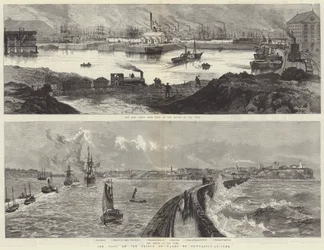 La visita del Príncipe de Gales a Newcastle-on-Tyne