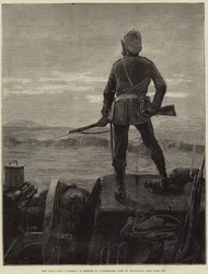 La guerra zulú, esperando