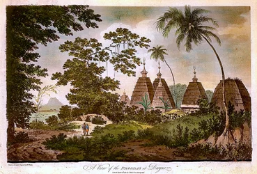 Vista de las pagodas de Deogar