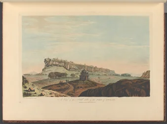 Vista del lado sur del fuerte de Gwalior