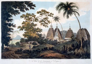 Pagodas en Deogur, 1787