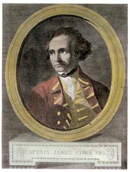 Retrato del Capitán James Cook (1728-79), del frontispicio de 