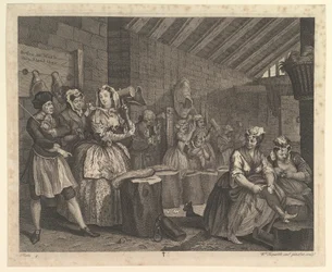 El Progreso de una Prostituta, Placa 4, abril 1732