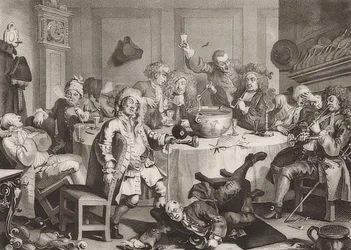 Una conversación moderna a medianoche. 1733