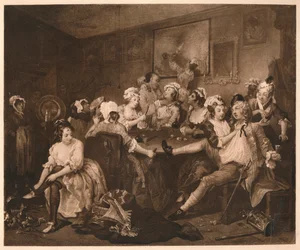 El Progreso del Libertino - 3: La Orgía, 1733