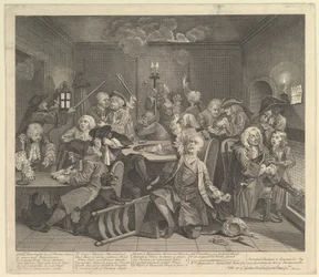 El Progreso de un Libertino, Placa 6, 25 de junio de 1735