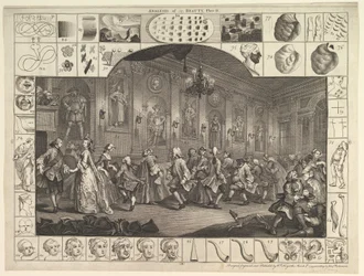 Análisis de la belleza, placa 2, 5 de marzo de 1753
