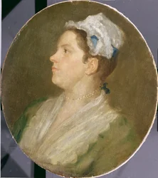 Anne Hogarth (1701-71), hacia 1740 (antes de la conservación)