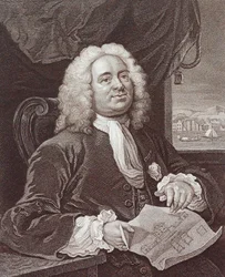 Grabado de Daniel Lock Esq por William Hogarth