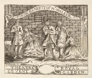 Para el beneficio del Sr. Walker, Teatro Real, Covent Garden, pub. 1822