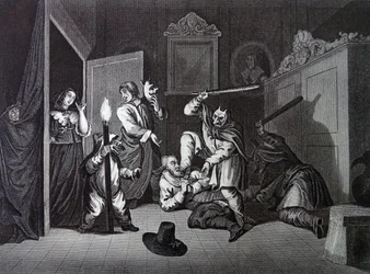 Frontispicio de "Hudibras" de Samuel Butler