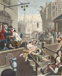 Gin Lane, ilustración de 