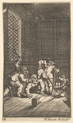 Hudibras catequizado, diecisiete pequeñas ilustraciones para Hudibras de Samuel Butler, no. 14