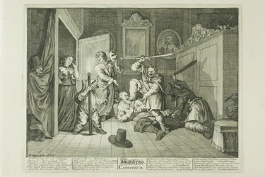Hudibras Catequizado, lámina nueve de Hudibras