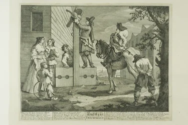 Hudibras Triunfante, placa cuatro de Hudibras