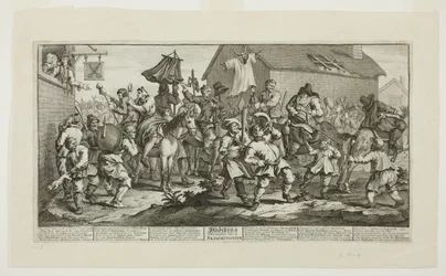 Hudibras y el Skimmington, placa siete de Hudibras