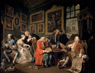 Matrimonio a la moda: 1, El contrato matrimonial, 1743