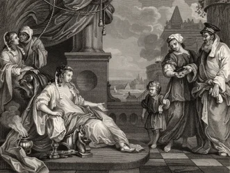 Moisés ante la Hija del Faraón, de 