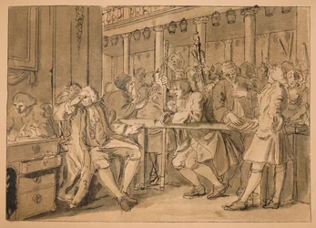 Boceto para Industria y Ociosidad - Placa X, 1747
