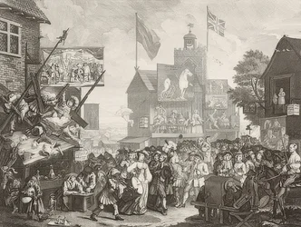 Feria de Southwark / Der Jahrmarkt von Southwark. 1733
