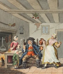 El regreso del granjero, ilustración de 