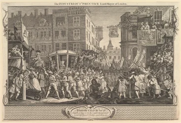 El Aprendiz Industrioso Alcalde de Londres: Industria y Ociosidad, lámina, 30 de septiembre de 1747