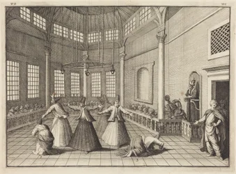 El interior de una mezquita