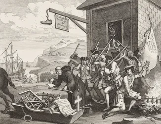 La invasión, Placa 1: Francia. 1756