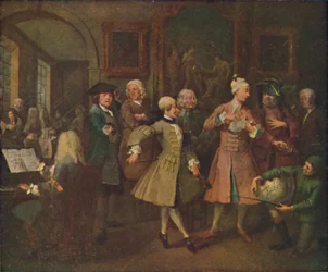 El progreso del libertino - El recibimiento, 1720-1735, 1920