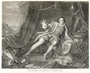 El actor David Garrick en el papel de Ricardo III, 1746