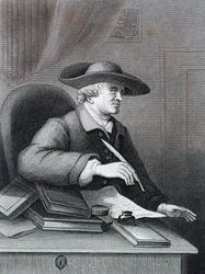 Thomas Morell (1703 1784) libretista inglés, erudito clásico por William Hogarth