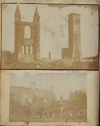 Torre de San Regulo y el Frontón Este de la Catedral de San Andrés desde el Noroeste