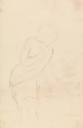 Boceto de mujer (Estudio para Isabella y la olla de albahaca)