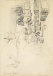 Escena callejera, El Cairo, 1854