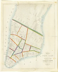 Mapa de la Ciudad de Nueva York [hasta la calle 53 Este], 1885