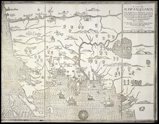 Un mapa de Nueva Inglaterra, de 