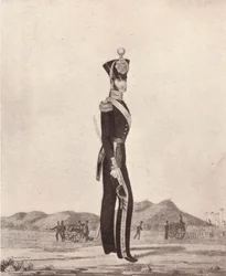 Oficiales de la Artillería de Pie del Ejército de Madrás, 1841