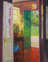 The Paddock, 2001 (óleo sobre tabla)