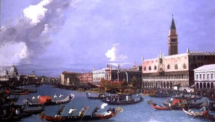 El Bucintoro regresando al Molo el Día de la Ascensión, Venecia