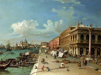 Vista del Molo hacia la entrada del Gran Canal, Venecia