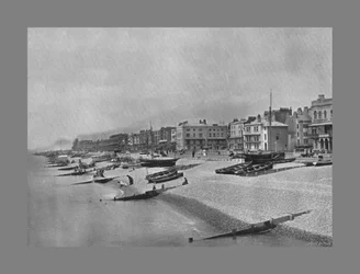 El desfile en Worthing, c1900