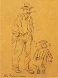hombre con niño