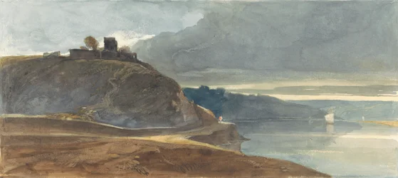 Un castillo sobre un estuario