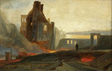 Disturbios de Bristol: Ruinas de almacenes en Prince Street, c.1831