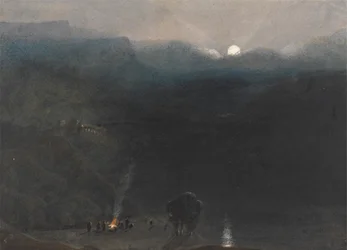 Mauricio - Luz de luna, con el fuego de los carboneros en la garganta del Río Negro
