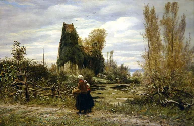 Un Camino junto a una Ruina