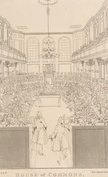 Cámara de los Comunes, tal como apareció en 1741-2
