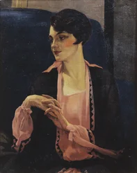 Retrato de una mujer, medio cuerpo, 1905
