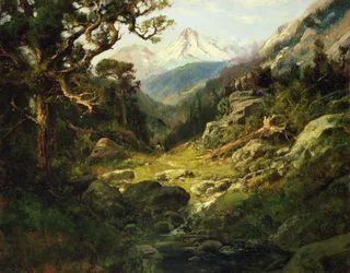 Paisaje con el monte Shasta